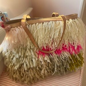 Anthro Fun Fringe Tote